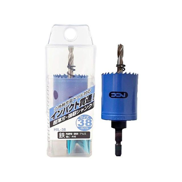 BIGMAN 6角軸貫通インパクトホールソー HIL-38 BIGMAN バイク 車 自動車 自転車の通販は 5,366円