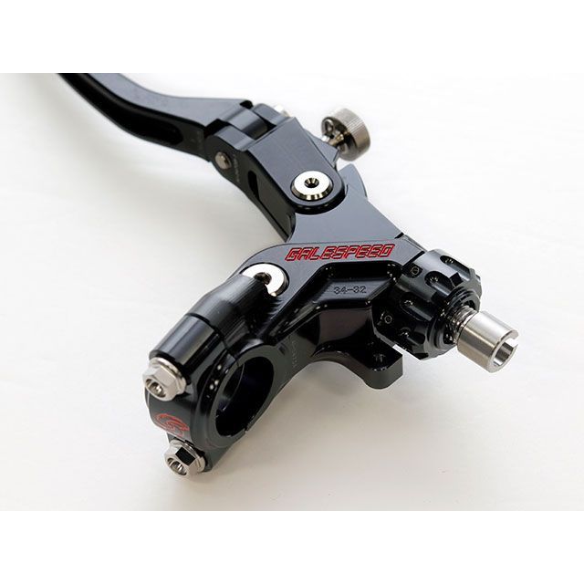 ゲイルスピード 汎用 チタン仕様 Elaborate ワイヤークラッチホルダーキット ミラーホルダークランプ/レシオ32-34mm（ブラック） GA…_2