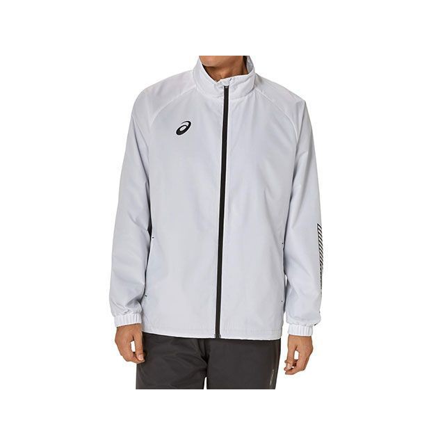 アシックス 2031E745 裏トリコットウインドブレーカージャケット（ブリリアントホワイト） サイズ 2XL ASICS キャンプの通販は