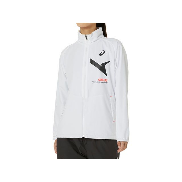 アシックス 2032D068 ウイメンズAIM-TRG裏トリコットウィンドブレーカージャケット（ブリリアントホワイト） サイズ XL ASICS キ…の通販は 6,814円