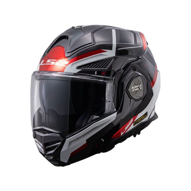 エルエスツーヘルメット ADVANT-X F（ブラック ホワイト レッド） サイズ M LS2 HELMETS