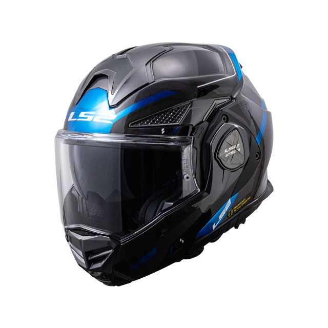 エルエスツーヘルメット ADVANT-X F（ブラック チタニウム ブルー） サイズ L LS2 HELMETS バイクの通販は