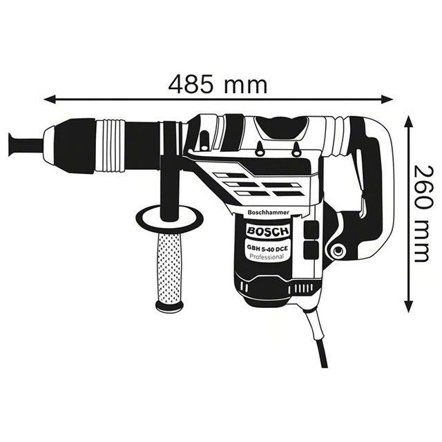 ボッシュ GBH5-40DCE/N2 SDS-MAXシャンク コード式ハンマードリル キャリングケース付 BOSCH_2