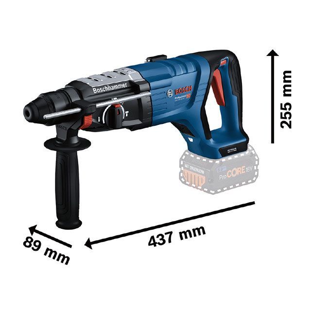 ボッシュ GBH18V-28DC SDS-MAXシャンク 18Vコードレスハンマードリル 5.0Ahバッテリー×2個・充電器・キャリングケース付 B…_2