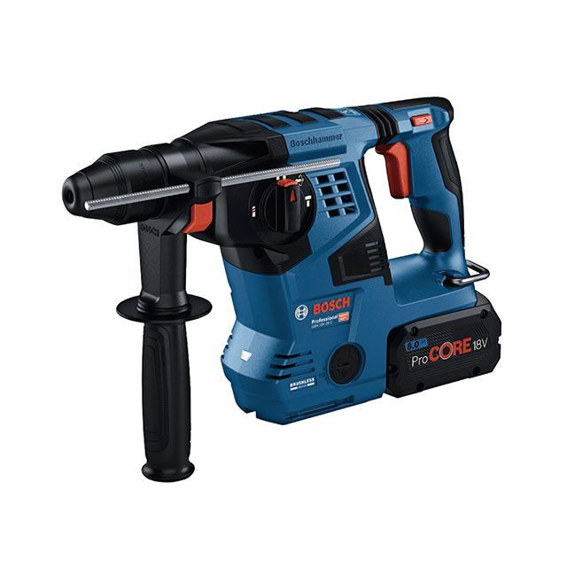 ボッシュ GBH18V-28C SDS-MAXシャンク 18Vコードレスハンマードリル 8.0Ahバッテリー×2個・充電器・キャリングケース付 BO…の通販はバッテリー・メンテナンス用品