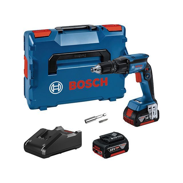 ボッシュ GTB18V-45 18Vコードレススクリュードライバー 5.0Ahバッテリー×2個・充電器・キャリングケース付 BOSCH