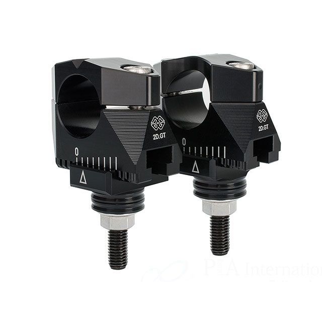 ギルズツーリング アジャスタブル ハンドルバーライザー マウントキット 2DGT（ブラック） GILLES TOOLING バイクの通販は