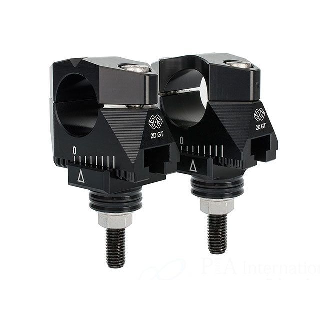 ギルズツーリング アジャスタブル ハンドルバーライザー マウントキット 2DGT（ブラック） GILLES TOOLING バイクの通販はハンドル周り