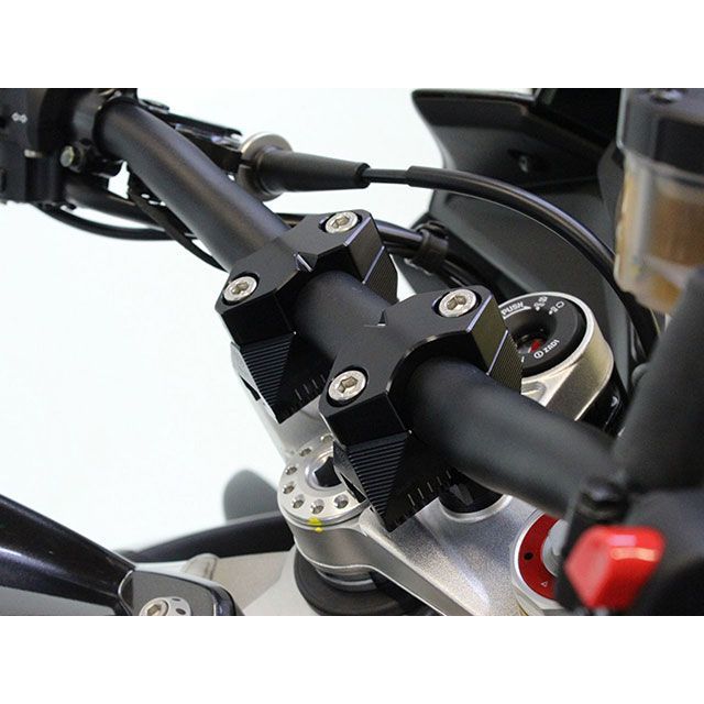 ギルズツーリング アジャスタブル ハンドルバーライザー マウントキット 2DGT（ブラック） GILLES TOOLING バイクの通販は