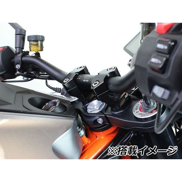 ギルズツーリング アジャスタブル ハンドルバーライザー マウントキット 2DGT（ブラック） GILLES TOOLING バイクの通販は