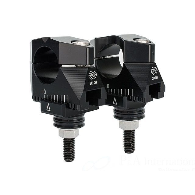 ギルズツーリング アジャスタブル ハンドルバーライザー マウントキット 2DGT（ブラック） GILLES TOOLING バイクの通販はハンドル周り