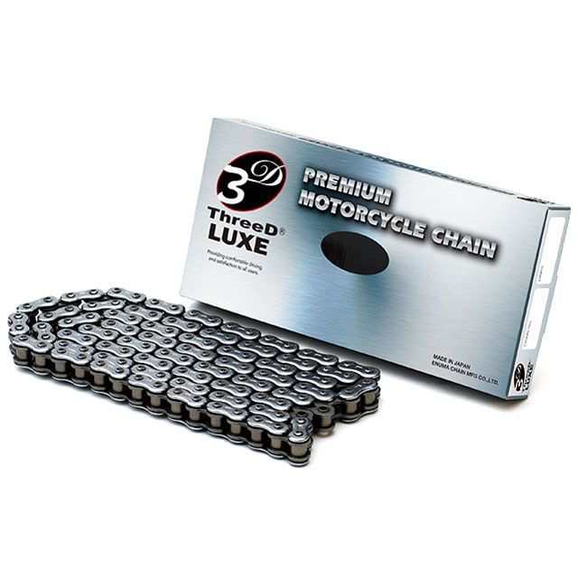 江沼チェーン 汎用 ThreeD LUXE シールチェーン 525L/3D MLJ（シルバー） リンク数 104L EKチェーン バイクの通販は