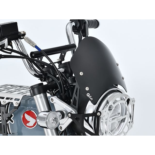 Gクラフト DAX125 モンキー125 アルミメーターバイザー（マットブラック） Gcraft