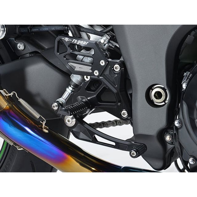 アールズギア Ninja1000SX ライディングステップ（ブラック） R’s GEAR_6