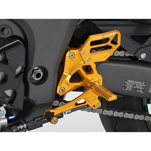 アールズギア Ninja1000SX ライディングステップ（オレンジゴールド） R’s GEAR_7