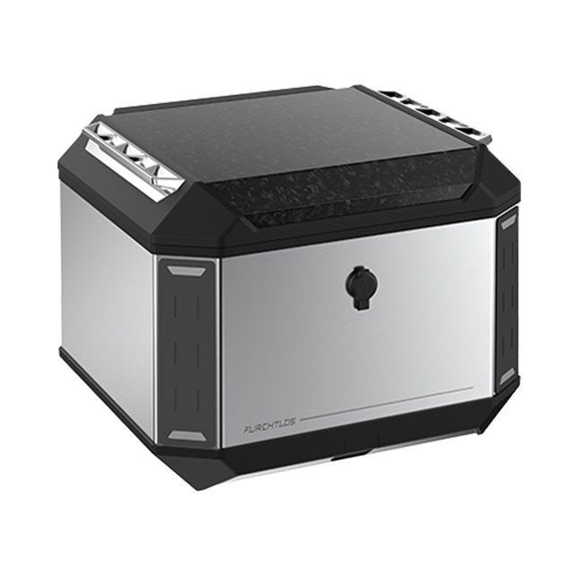 フルヒトロス リアボックス 50L RANGER TOP CASE ADV トップケース バイク用 アルミ製 防水 大容量 収納（エアロ アルミ） …