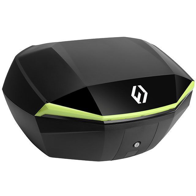 フルヒトロス リアボックス 48L SHIELD TOP CASE Lサイズ ベーシックバージョン トップケース バイク用（ブラック/イエロー） F…