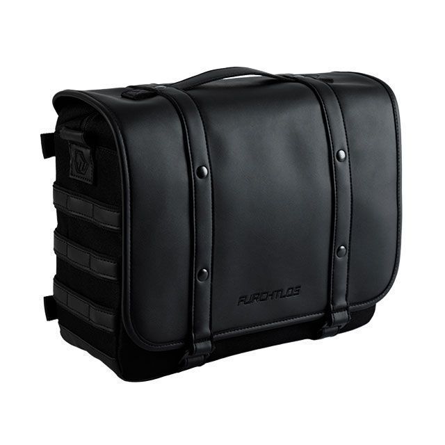フルヒトロス レガシー サドルバッグ 12L（クラシックブラック）/LEGACY Saddlebag - 高耐久・カフェレーサーバッグ FURCHT…