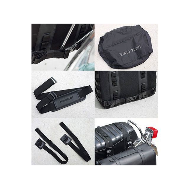 フルヒトロス レガシー サドルバッグ 12L（クラシックブラック）/LEGACY Saddlebag - 高耐久・カフェレーサーバッグ FURCHT…_7