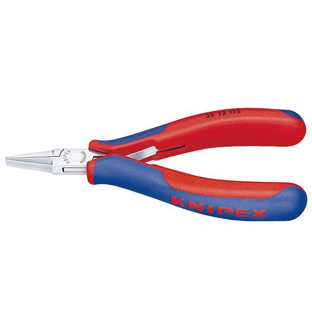 クニペックス 35 12 115 半丸口 エレクトロニクスプライヤー 115mm コンフォートハンドル KNIPEX バイク 車 自動車 自転車の通販は