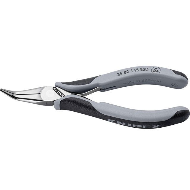 クニペックス 35 82 145 ESD 45°先曲がり ESD エレクトロニクスプライヤー 145mm KNIPEX 9,172円