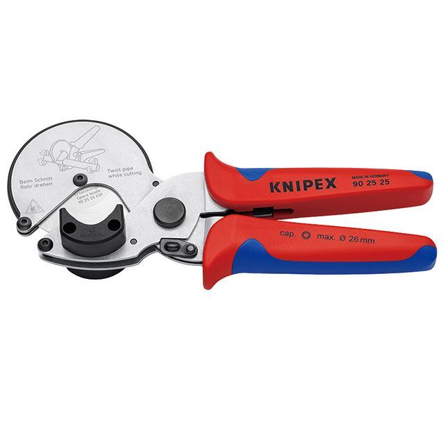 クニペックス 9025-25 複合管・プラスチック用 パイプカッター コンフォートハンドル 210mm KNIPEX
