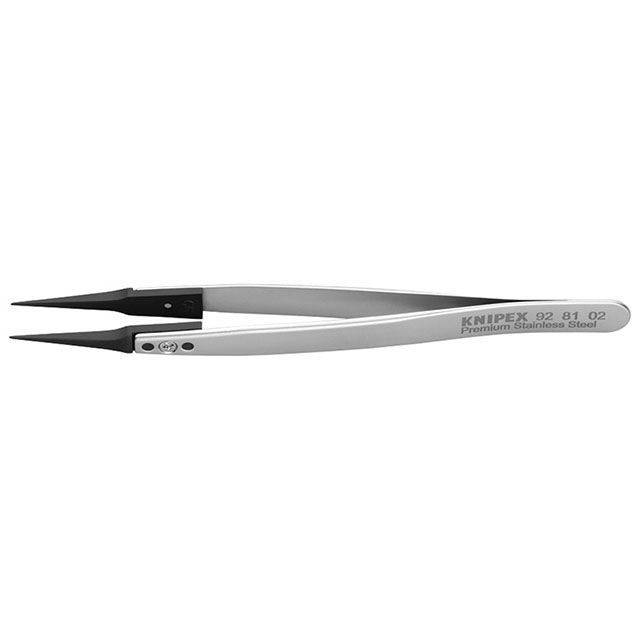 クニペックス 9281-02 ESDチップ交換式ピンセット 130mm KNIPEX