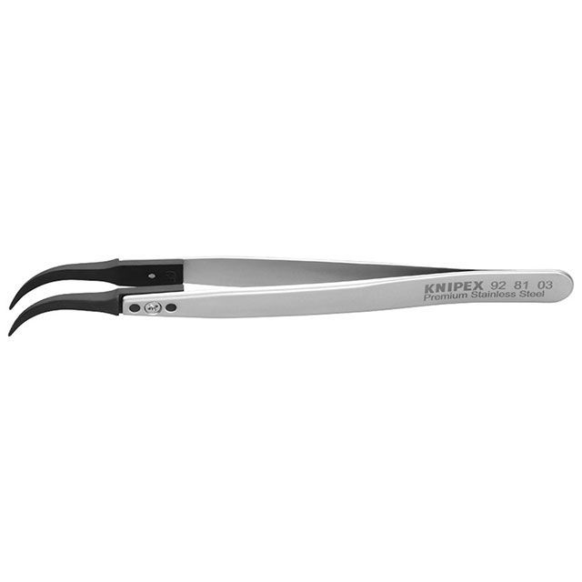 クニペックス 9281-03 ESDチップ交換式ピンセット 130mm KNIPEX