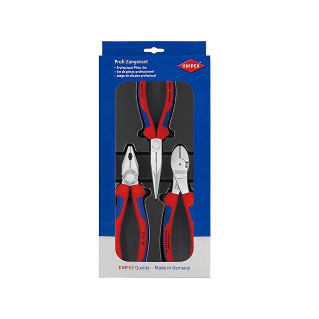 クニペックス 002011V01 3本組 ペンチ・ニッパー・プライヤーセット KNIPEX