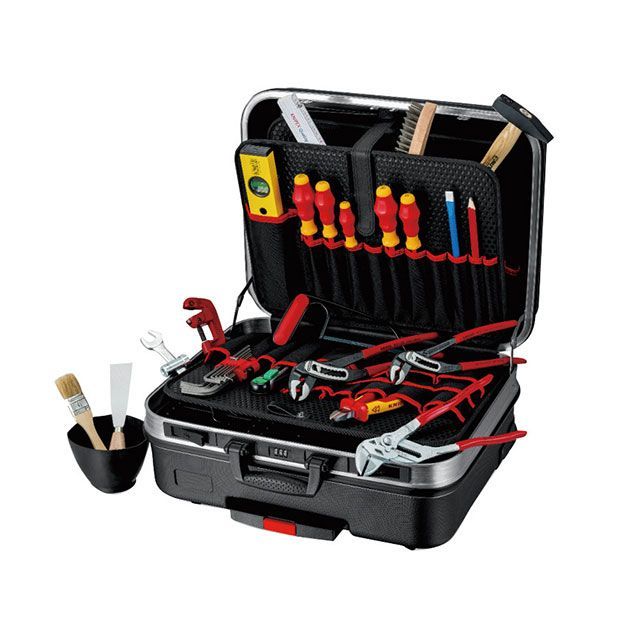 クニペックス 00 21 06 HK S 31点組 配管用ツール・ BIG Basic Moveキャスター付きケースセット KNIPEX