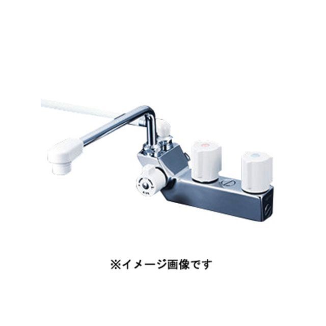 ケーブイケー KF207ZNR3寒デッキ止水2シャワー左300P KVK 日用品の通販は