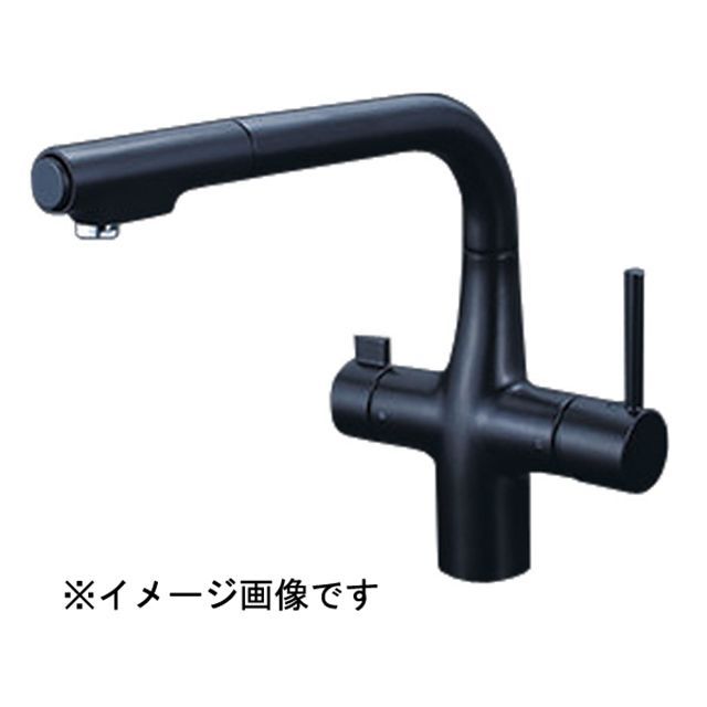 ケーブイケー KM6121SCECM5 浄水器SS混合栓 eM（黒） KVK
