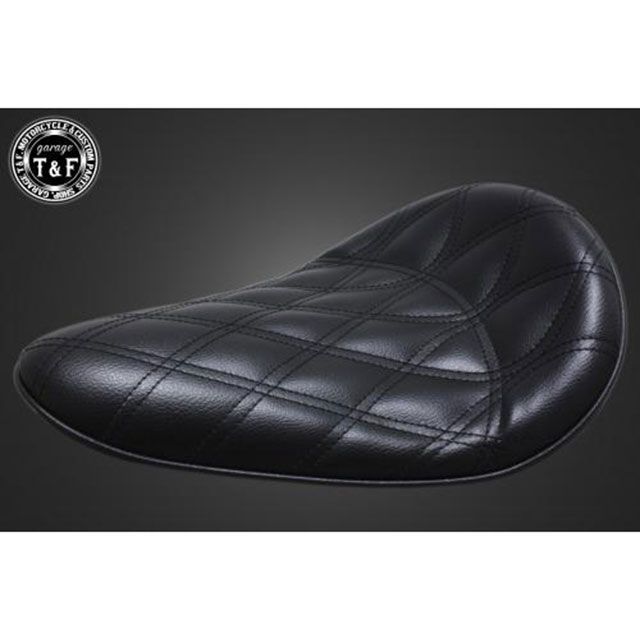 ガレージT&F BLソロシート(ダイヤ)ブラック　バックアップタイプ(ロング) Garage T＆F ガレージT&F 汎用 BLソロシート ダイヤ（ブラック