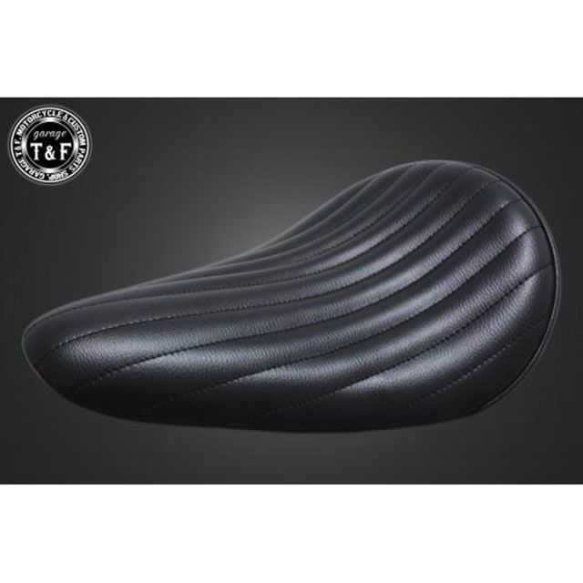 ガレージT&F 汎用 BLソロシート バーチカル（ブラック）/バックアップタイプ（ロング） T&F