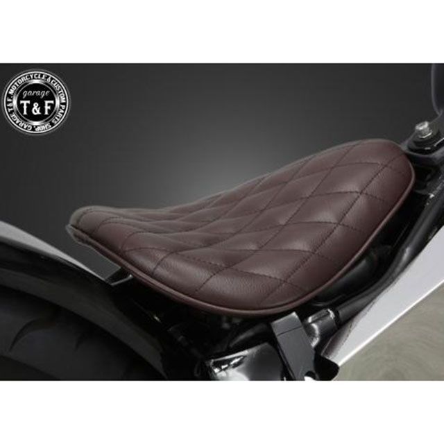 ガレージT&F スティード400 ソロシート ダイヤ（ブラウン