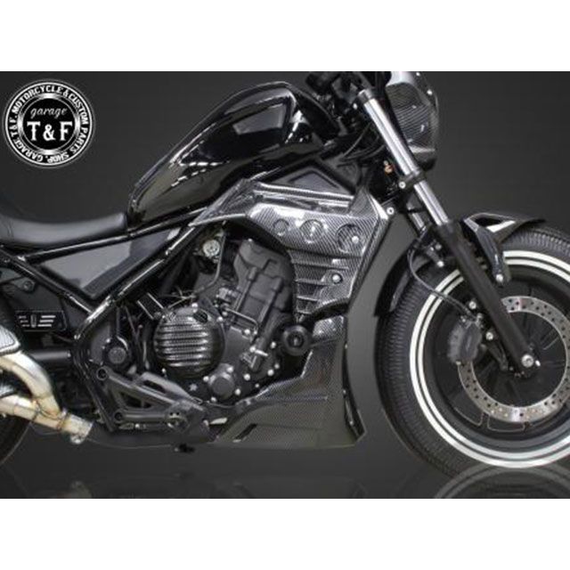 ガレージT&F レブル250 レブル250 コンバットカウル（オーバー＆アンダーVer1）SET（カーボン柄） T&F バイクの通販は