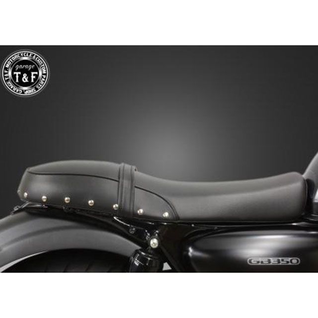 ガレージT&F GB350 GB350 スタッド付きダブルシートスムース（ブラック） T&F_1