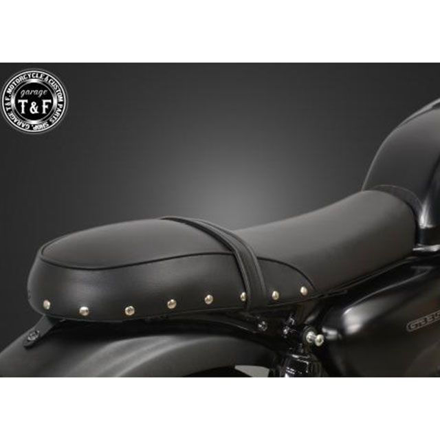 ガレージT&F GB350 GB350 スタッド付きダブルシートスムース（ブラック） T&F_2