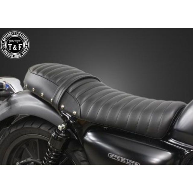 ガレージT&F GB350 GB350 スタッド付きダブルシートタックロール（ブラック） T&F バイクの通販は