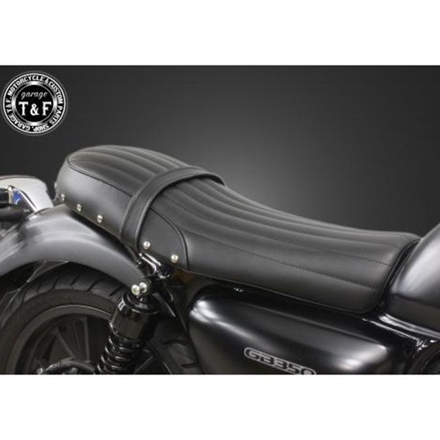 ガレージT&F GB350 GB350 スタッド付きダブルシートバーチカル（ブラック） T&F バイクの通販は 35,831円