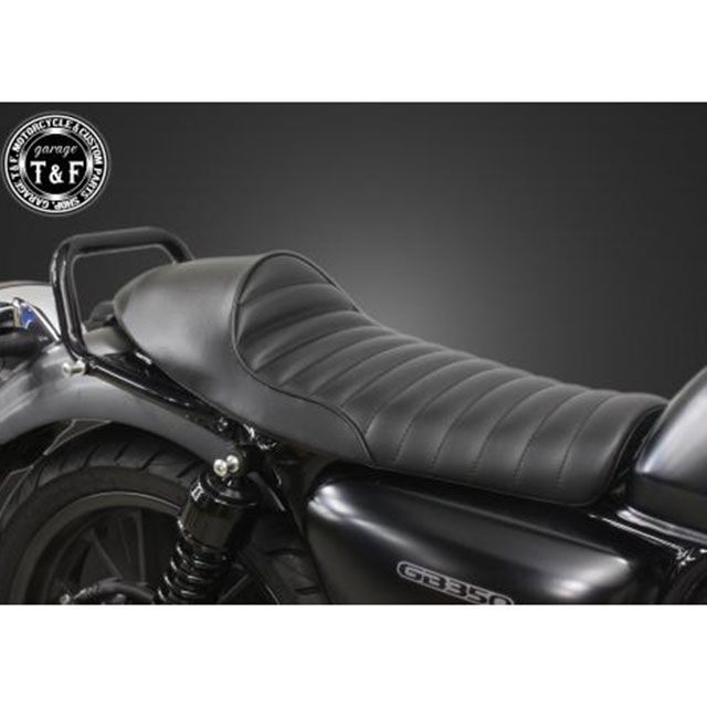 【ガレージT&F製】GB350用カフェシート（タックロール）美品 ガレージT&F GB350 GB350 カフェシートタックロール（ブラック） T&F