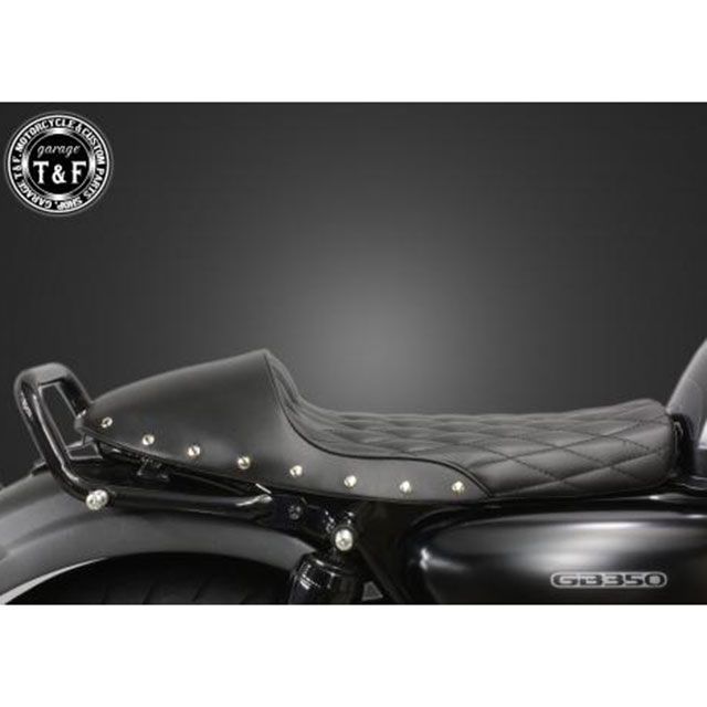 ガレージT&F GB350 GB350 スタッド付きカフェシートダイヤ（ブラック） T&F_1