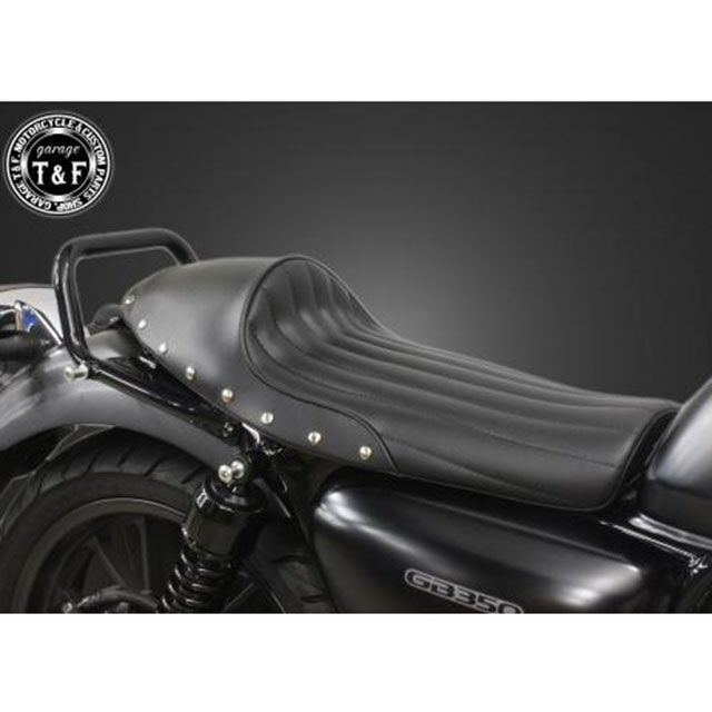 ガレージT&F GB350 GB350 スタッド付きカフェシートバーチカル（ブラック） T&F