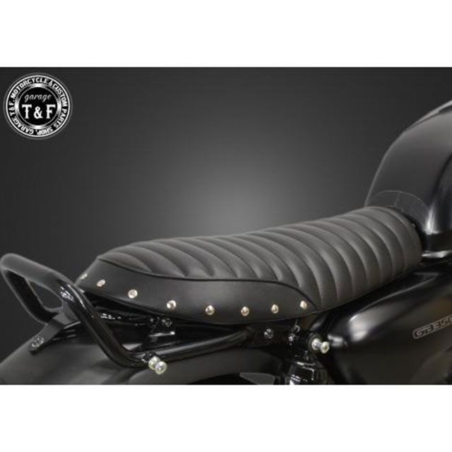 ガレージT&F GB350 GB350 スタッド付きショートフラットシートタックロール（ブラック） T&F_2