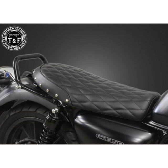 ガレージT&F GB350 GB350 スタッド付きショートフラットシートダイヤ（ブラック） T&F