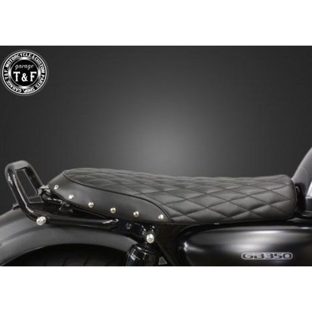 ガレージT&F GB350 GB350 スタッド付きショートフラットシートダイヤ（ブラック） T&F_1