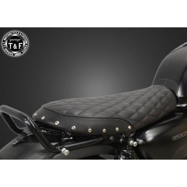 ガレージT&F GB350 GB350 スタッド付きショートフラットシートダイヤ（ブラック） T&F_2