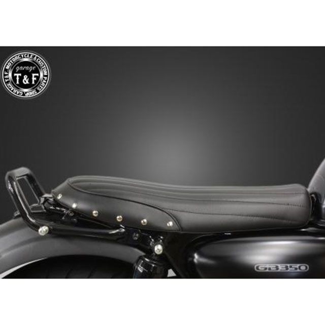 ガレージT&F GB350 GB350 スタッド付きショートフラットシートバーチカル（ブラック） T&F_1