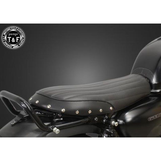 ガレージT&F GB350 GB350 スタッド付きショートフラットシートバーチカル（ブラック） T&F_2