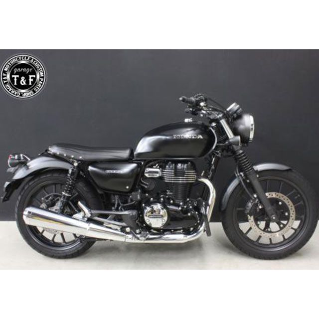 ガレージT&F GB350 GB350 スタッド付きショートフラットシートバーチカル（ブラック） T&F_4